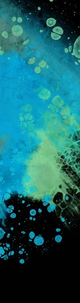 黒の近代的な青の流れの背景 カラーバナーの液体形状 デザインプロジェクトのアートデザイン ベクターイラスト — ストックベクタ