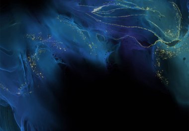 Renkli fırça elementleri olan zarif bir afiş tasarımı. Soyut dekorasyon. Vektör illüstrasyonu.