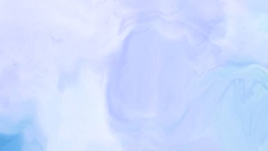 Mavi boya fırçası elementli zarif afiş tasarımı. Soyut dekorasyon. Vektör illüstrasyonu.