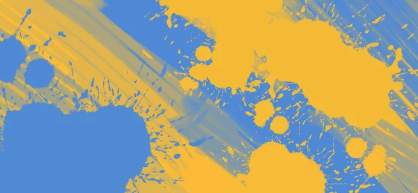 Abstraktní Modrá Žlutá Barva Ukrajina Styl Pozadí Ukrajinská Barva Design — Stockový vektor