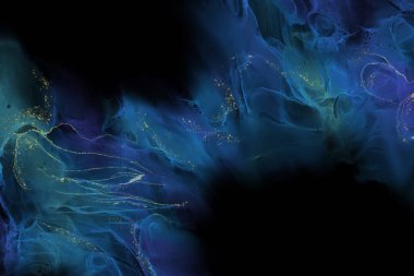 Renkli fırça elementleri olan zarif bir afiş tasarımı. Soyut dekorasyon. Vektör illüstrasyonu.