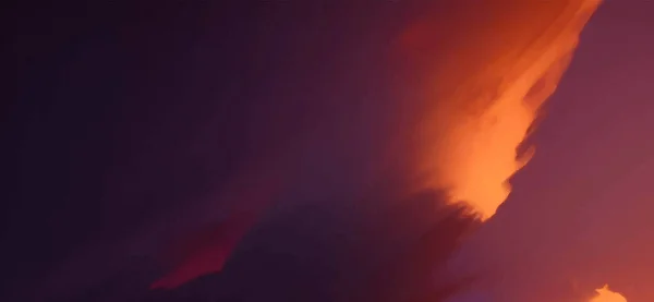 Захід Сонця Хмари Стилі Фентезі Якому Темному Тлі Концепція Літніх — стоковий вектор