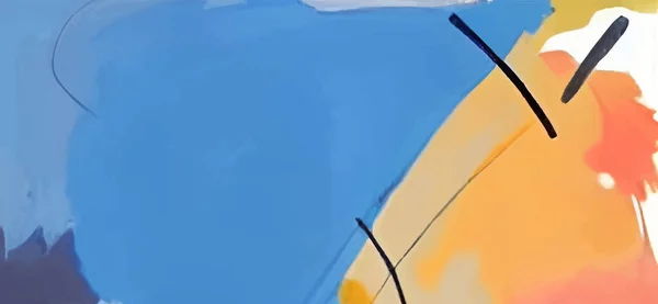 Dessin Animé Abstrait Peint Fond Dans Style Dessin Animé Sur — Image vectorielle