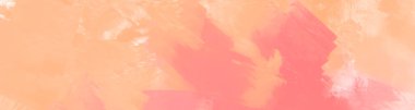 Soyut Pembe Mercan Turuncu Boya Arkaplanı. Pankart unsuru tasarla. Vektör illüstrasyonu
