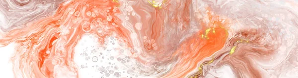Векторний Кораловий Банер Рука Намальована Абстрактним Штрихом Пензля Хвильовий Елемент — стоковий вектор