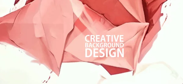 Paper Art Papier Froissé Rouge Abstrait Pour Conception Concept Modèle — Image vectorielle