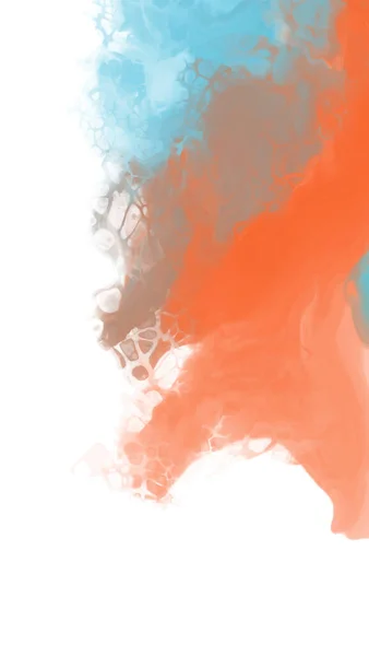 Abstracto Azul Naranja Color Fondo Pintura Diseño Ilustración Vectorial — Vector de stock