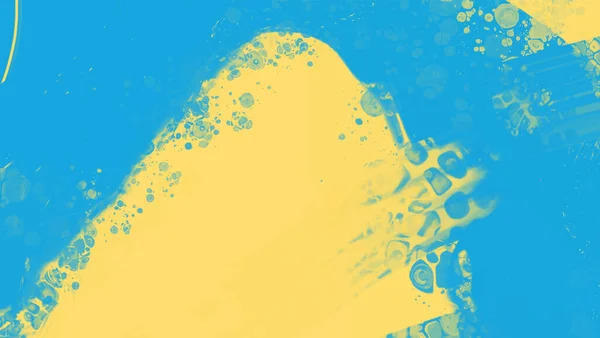 Abstract Blue Yellow Paint Ukraine Style Background Ukrainian Color Design — Stock Vector
