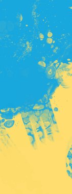 Soyut Mavi Sarı Boya Ukrayna tarzı arka plan. Ukrayna renk tasarım afişi ögesi. Vektör illüstrasyonu