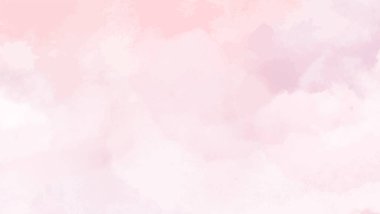 Yumuşak tonlu suluboya lekeleriyle tasarlanmış soyut yatay arkaplan, Vektör illüstrasyonu