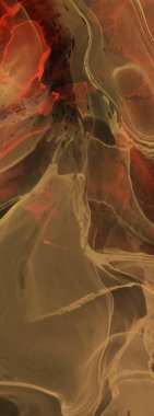 Renkli fırça elementleri olan zarif bir afiş tasarımı. Soyut dekorasyon. Vektör illüstrasyonu.