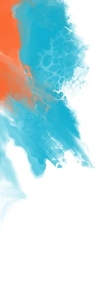 Abstrakcyjny Niebieski Pomarańczowy Kolor Tło Malarstwo Projekt Ilustracja Wektora — Wektor stockowy