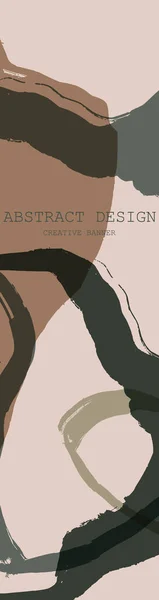 Modèle Abstrait Bannière Artistique Universelle Tendance Conception Pour Couverture Invitation — Image vectorielle