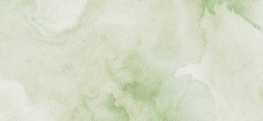 Soyut yeşil suluboya arka plan. Pankart unsuru tasarla. Vektör illüstrasyonu