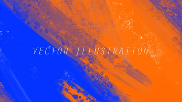Abstracto Azul Naranja Pintura Rosa Fondo Elemento Banner Diseño Ilustración — Archivo Imágenes Vectoriales