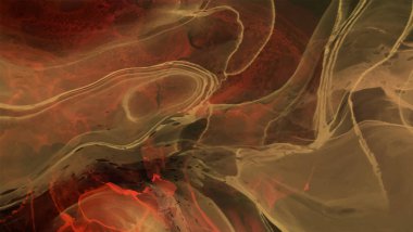 Renkli fırça elementleri olan zarif bir afiş tasarımı. Soyut dekorasyon. Vektör illüstrasyonu.