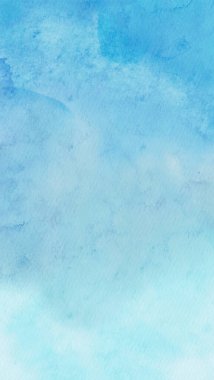 Soyut mavi suluboya arka plan. Pankart unsuru tasarla. Vektör illüstrasyonu