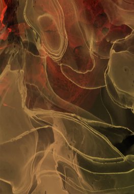 Renkli fırça elementleri olan zarif bir afiş tasarımı. Soyut dekorasyon. Vektör illüstrasyonu.