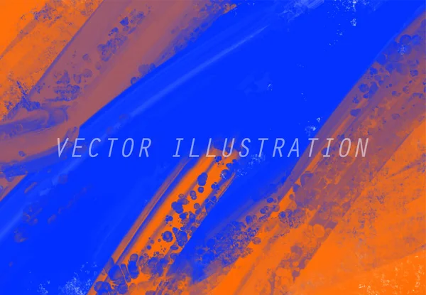 Abstrato Azul Laranja Rosa Pintura Fundo Elemento Banner Design Ilustração — Vetor de Stock