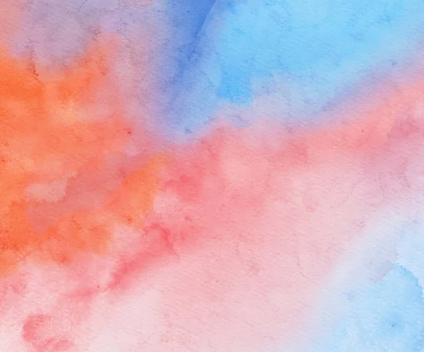 Peinture Abstraite Aquarelle Bleue Rouge Fond Élément Bannière Design Illustration — Image vectorielle
