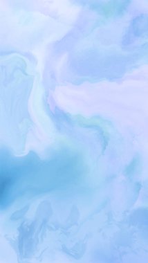 Mavi boya fırçası elementli zarif afiş tasarımı. Soyut dekorasyon. Vektör illüstrasyonu.