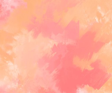 Soyut Pembe Mercan Turuncu Boya Arkaplanı. Pankart unsuru tasarla. Vektör illüstrasyonu