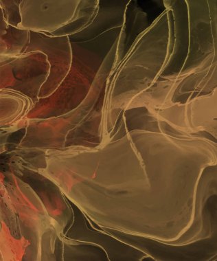 Renkli fırça elementleri olan zarif bir afiş tasarımı. Soyut dekorasyon. Vektör illüstrasyonu.