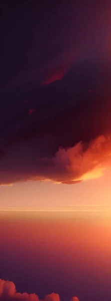 Sonnenuntergang Dämmerungswolken Fantasiestil Auf Weichem Dunklem Hintergrund Sommerferienkonzept Sommerliche Lichtkulisse — Stockvektor