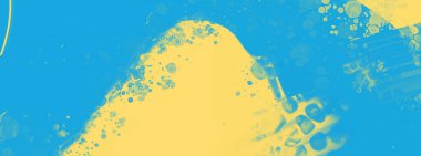 Soyut Mavi Sarı Boya Ukrayna tarzı arka plan. Ukrayna renk tasarım afişi ögesi. Vektör illüstrasyonu