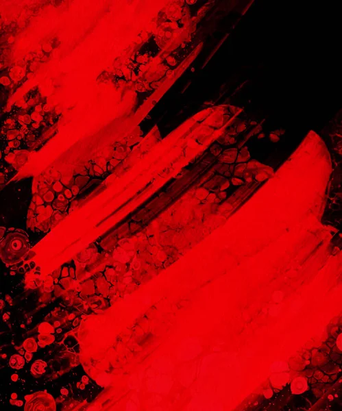 黒赤インクブラシストロークの背景 Jdesign要素 グランジ汚れのベクトルイラスト ベクトルブラシイラスト — ストックベクタ
