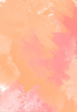 Soyut Pembe Mercan Turuncu Boya Arkaplanı. Pankart unsuru tasarla. Vektör illüstrasyonu