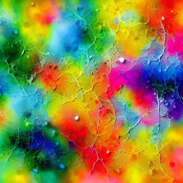 Современный Красочный Плакат Потока Rainbow Liquid Form Арт Элементы Вашего — стоковый вектор