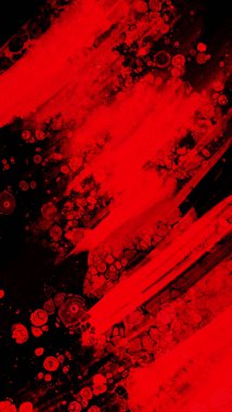 Siyah kırmızı fırça darbesi. JDesign elemanı. Grunge lekelerinin vektör çizimi. Vektör fırçaları resimleme.