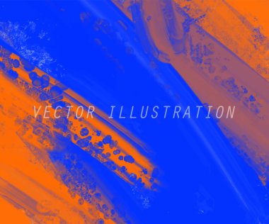 Soyut Mavi Turuncu Pembe Arkaplan. Pankart unsuru tasarla. Vektör illüstrasyonu