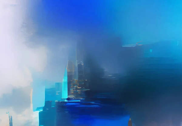 Fond Abstrait Graphique Futuriste Moderne Fond Bleu Chaotique Conception Vectorielle — Image vectorielle