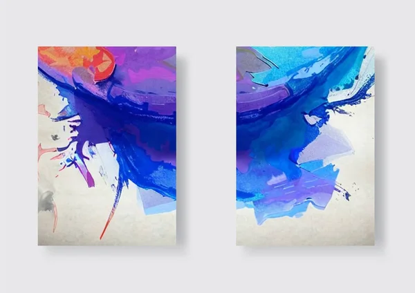 Explosión Del Juego Pancartas Pintura Color Congelar Movimiento Color Explotando Ilustración De Stock