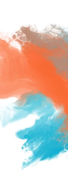 抽象的蓝色橙色背景绘画设计 矢量说明 — 图库矢量图片