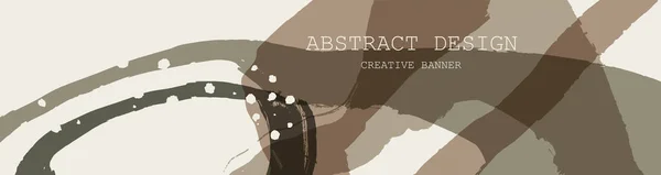 Abstract Trendy Universal Artistic Banner Template Design Cover Invitation Banner — Stock vektor