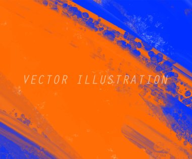 Soyut Mavi Turuncu Pembe Arkaplan. Pankart unsuru tasarla. Vektör illüstrasyonu