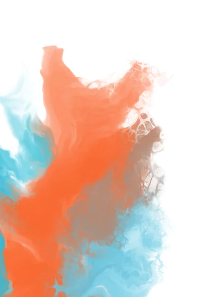抽象的蓝色橙色背景绘画设计 矢量说明 — 图库矢量图片