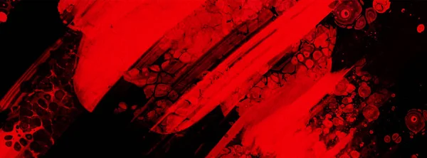Tinta Roja Negra Cepillo Trazo Fondo Elemento Jdesign Ilustración Vectorial — Vector de stock