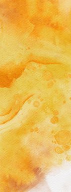 Soyut altın sarısı suluboya arka plan. Pankart unsuru tasarla. Vektör illüstrasyonu