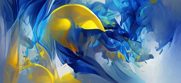 Absztrakt Háttér Modern Futurisztikus Grafika Sárga Arany Kék Kaotikus Háttér — Stock Vector