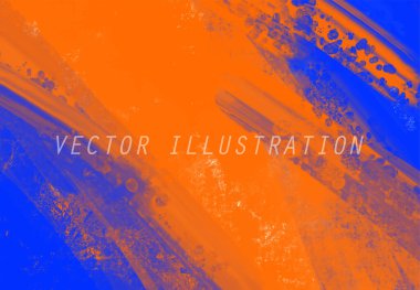 Soyut Mavi Turuncu Pembe Arkaplan. Pankart unsuru tasarla. Vektör illüstrasyonu