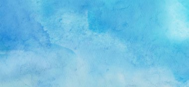 Soyut mavi suluboya arka plan. Pankart unsuru tasarla. Vektör illüstrasyonu