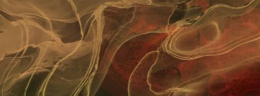 Renkli fırça elementleri olan zarif bir afiş tasarımı. Soyut dekorasyon. Vektör illüstrasyonu.