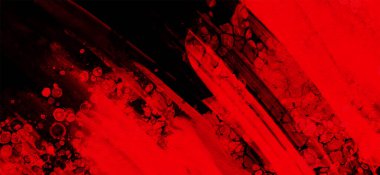 Siyah kırmızı fırça darbesi. JDesign elemanı. Grunge lekelerinin vektör çizimi. Vektör fırçaları resimleme.