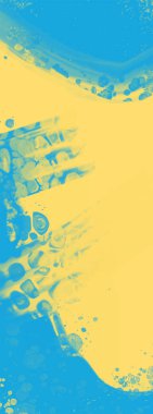 Soyut Mavi Sarı Boya Ukrayna tarzı arka plan. Ukrayna renk tasarım afişi ögesi. Vektör illüstrasyonu