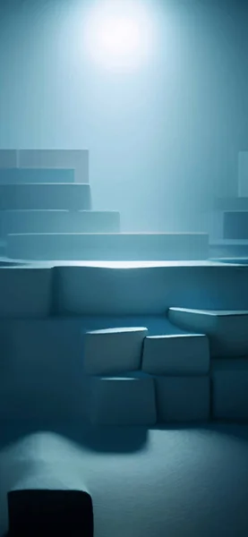 Fond Abstrait Graphique Futuriste Moderne Fond Lumière Bleue Conception Abstraite — Image vectorielle