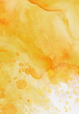 Soyut altın sarısı suluboya arka plan. Pankart unsuru tasarla. Vektör illüstrasyonu